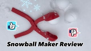 Winter Kid Vlog and Snowball Maker Review [upl. by Inerney562]