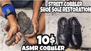 Asmr cobblerGood Cobbling By Street Cobbler Without Disturb Asmr Sound For Quick Sleep pill 😴 💤 [upl. by Goldsmith184]