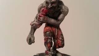 How to Paint Miniatures Ghoul tutorial part 1 [upl. by Eked595]