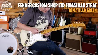 No TalkingJust Tones  Fender Custom Shop Limited Tomatillo Strat Special Tomatillo Green [upl. by Osher300]