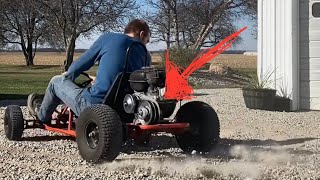 Installing a torque converter on my go kart Insane acceleration [upl. by Slaohcin864]