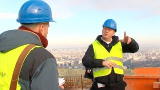 Neuer HenningerTurm in Frankfurt Rohbau fast fertiggestellt [upl. by Sida]