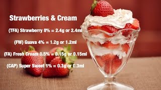 DIY EJUICE  Strawberries amp Cream [upl. by Rance]