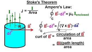 Physics  Advanced EampM Ch 1 Math Concepts 22 of 55 Stokes Theorem [upl. by Nahgem905]