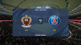 Nice vs PSG 06102024 Ligue 1 PES 2021 [upl. by Far]