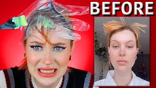 I USED RELAXER TO REMOVE MY COWLICK PERMANENTALY  Evelina Forsell [upl. by Naynek]