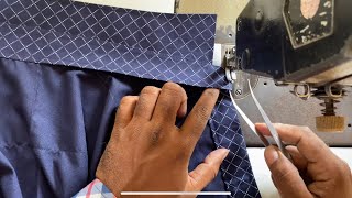 Full shirt stitching tutorial part3collar stitching with attachshirt collar attaching 2021 [upl. by Lusa]