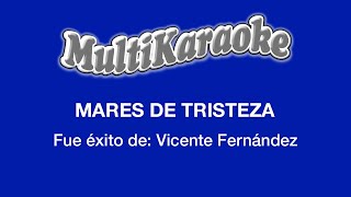 Mares De Tristeza  Multikaraoke  Vicente Fernández [upl. by Carmelle348]