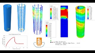 ABAQUS Tutorial Circular Column Modeling and Capacity analysis [upl. by Pascoe913]