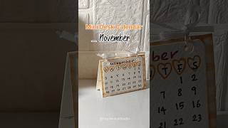 Mini Desk 🪄🎀💓🪩 Calendar november explore shortvideo deskdecor diycalendar shorts deskcalendar [upl. by Novej]