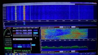 Tuning 9 to 12 Mhz on Afedri SDR Shortwave [upl. by Acina636]