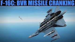 F16C Viper BVR Offensive Missile Cranking Tutorial  DCS WORLD [upl. by Vachill]