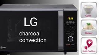 LG Microwave 28 liter charcoal convection model full demo review amp Pasteurize milk mode [upl. by Gilson]