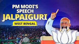 PM Modi addresses a public meeting in Jalpaiguri West Bengal [upl. by Icyac357]