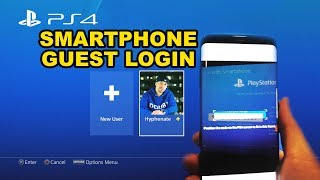 How To PS4 Smart Phone Guest Login  Playstation 4 PSN Account Mobile Sign In Tutorial [upl. by Court381]