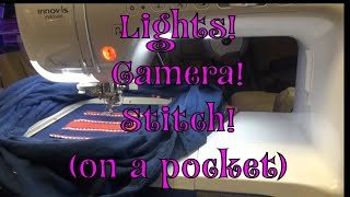 Can you perfectly place machine embroidery lettering above a pocket [upl. by Nich751]