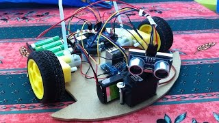 Arduino obstacle avoiding robot 2 [upl. by Dryden465]