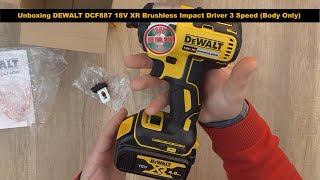 Unboxing DEWALT DCF887 18V XR Brushless Impact Driver 3 Speed Body Only  Bob The Tool Man [upl. by Laurence332]