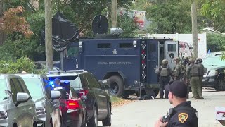 SWAT on scene of barricaded suspect in Greenville [upl. by Adnarram743]