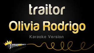 Olivia Rodrigo  traitor Karaoke Version [upl. by Vaules33]