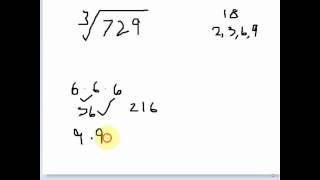 Cube Root of 729 [upl. by Kettie754]