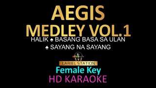 AEGIS Medley Karaoke vol1  Halik  basang basa sa ulan  Sayang na sayang [upl. by Caryl687]