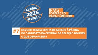 7 Esqueci minha senha de acesso à Página do Candidato O que devo fazer [upl. by Nitnert430]