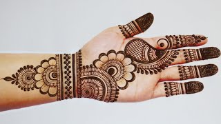 New Easy Mehndi design for Front hand Simple Mehandi design Mehandi ka designHenna Mehndi designs [upl. by Browne426]