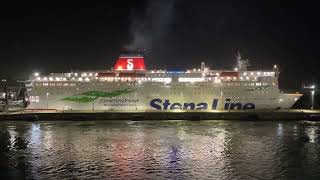 MV Stena Vision Alongside at Rosslare Europort 21224 [upl. by Nevar]