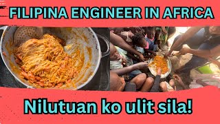 Cooking spaghetti for AFRICANS MASARAP NGA BA [upl. by Cioban]