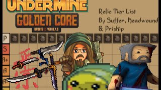 UnderMine Relic Tier List Pick your Blade  Feat Headwound Priskip 2 [upl. by Berg541]