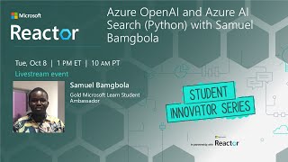 Azure OpenAI and Azure AI Search Python [upl. by Cerellia893]
