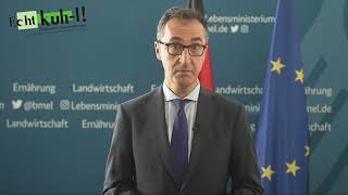 Bundesminister Cem Özdemir gratuliert den Gewinnerinnen des Schülerwettbewerbs Echt KUHL Youtube [upl. by Acirret]