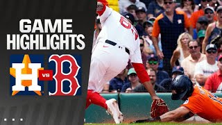 Astros vs Red Sox Game Highlights 81124  MLB Highlights [upl. by Lupita]