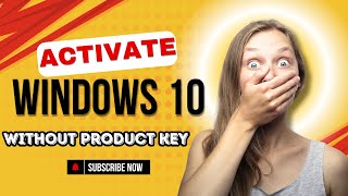 How to activate Windows 10 without product key  Activate Windows for Free [upl. by Skye]