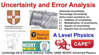 Uncertainty and Error Analysis [upl. by Meuser837]