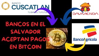 👌 Bitcoin para PAGAR Creditos y Prestamos en El Salvador  Agricola  Cuscatlan  Banco Davivienda [upl. by Ahsekam]