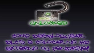 Como desbloquear DLCs e colocar no HD Externo ou Pendrive Xbox 360 RGHJTAG [upl. by Maegan76]