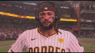 Fernando Tatis Jr Postgame Interview after Padres Win Game 3 [upl. by Zachar]