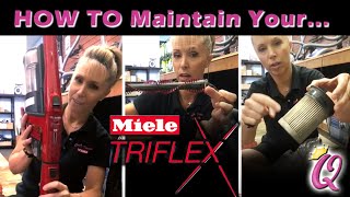 How to CLEAN and Maintain your Miele TriFlex HX1 vacuum down amp dirty [upl. by Aseneg]