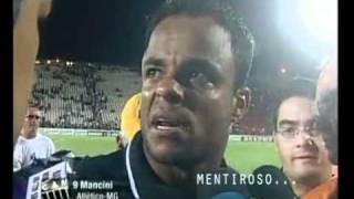 Mancini MENTIROSO após jogo contra o Cruzeiro na final do Mineiro 2011 08052011 [upl. by Cnut218]