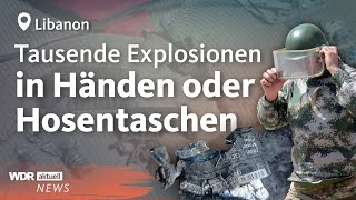 Nach Pager jetzt WalkieTalkies Hisbollah macht Israel für Explosionen verantwortlich  AKS [upl. by Fatsug]