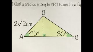 MFUNA  TT1  RAZÃO TRIGONOMÉTRICA pra calcular a área [upl. by Dibbrun]