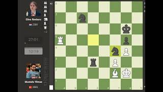 Mustafa Yilmaz VS Eline Roebers 2024tatasteelchesschallengers ROUND 06 [upl. by Gibe647]