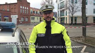 Bombendrohung blockiert Fußgängerzone in Bernburg [upl. by Westfahl]