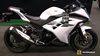 2017 Kawasaki Ninja 300 ABS  Walkaround  2017 Montreal Motorcycle Show [upl. by Carlson905]