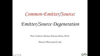 X2 EmitterSource Degeneration [upl. by Darcey]