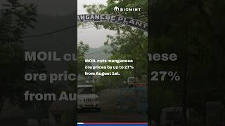 MOIL Cuts Manganese Ore Prices by upto 27 from August 1st  BigMint Update [upl. by Nolyaj]