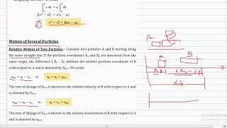 Lecturer 3 kinematic particles 3 [upl. by Aivatahs]