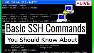 🔴LIVE Basic SSH Commands you should learn about PuTTy [upl. by Audrie898]